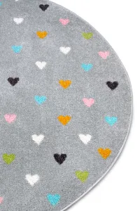 Hanse Home Collection koberce Detský koberček Adventures 105952 Grey kruh - 140x140 (priemer) kruh cm