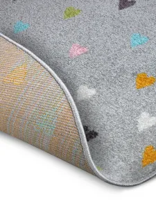 Hanse Home Collection koberce Detský koberček Adventures 105952 Grey kruh - 140x140 (priemer) kruh cm