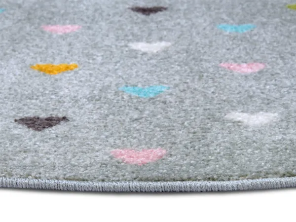 Hanse Home Collection koberce Detský koberček Adventures 105952 Grey kruh - 140x140 (priemer) kruh cm