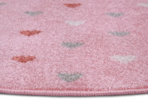 Hanse Home Collection koberce Detský koberček Adventures 105951 Rose kruh - 100x100 (priemer) kruh cm