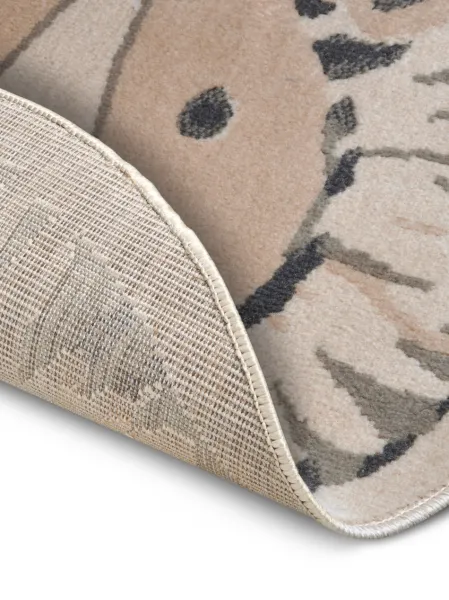 Hanse Home Collection koberce Detský koberček Adventures 105966 Cream Grey kruh - 100x100 (priemer) kruh cm