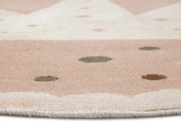 Hanse Home Collection koberce Detský koberec Adventures 105971 Cream Beige kruh - 100x100 (priemer) kruh cm