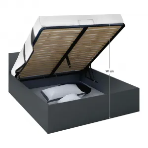Postel s úložným priestorom DOLI 160 Tempo Kondela Grafit