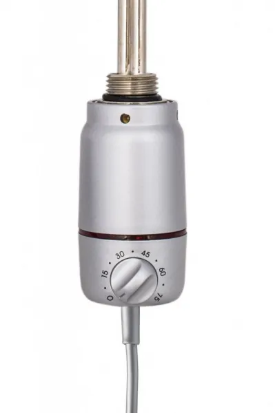 HOPA - Vykurovacia tyč s termostatom - Farba vykurovacie tyče - Chróm - matný, Výkon vykurovacie tyče - 600 W RADPST362