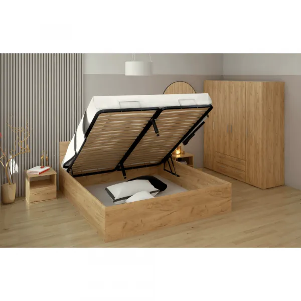 Postel s úložným priestorom DOLI 160 Tempo Kondela Dub craft