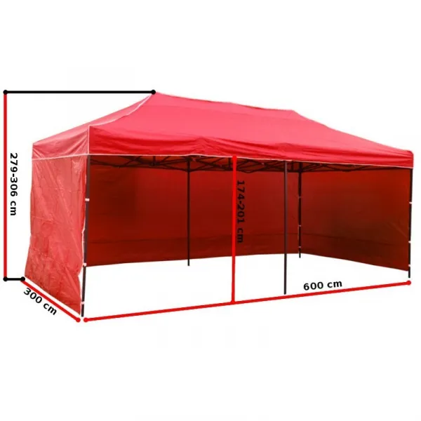 Záhradný párty stan EXPRESS modrý 3x6 m