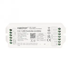 LED RGB / RGBW / RGB Dual White prijímač 3 in 1 20A - 2,4GHz (FUT037P+)
