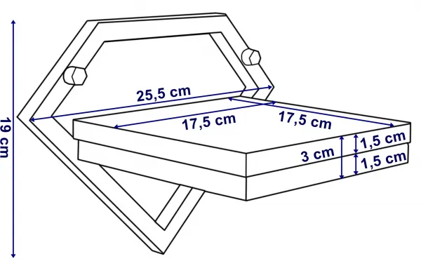 TZB Nástěnný květinový stojan DORON černý/dub craft