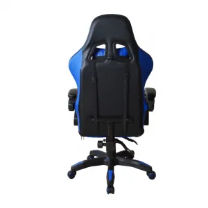 Ergonomická herná stolička s vankúšikmi, modrá