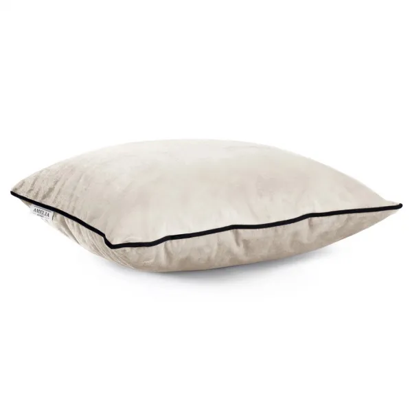 AmeliaHome Dekoratívne obliečky na vankúš zamat 2 ks 45x45 cm krémové
