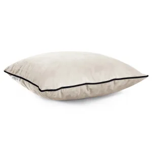 AmeliaHome Dekoratívne obliečky na vankúš zamat 2 ks 45x45 cm krémové