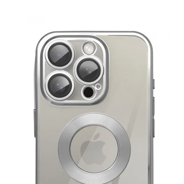 OEM Glam kryt pre Apple iPhone 16 Pro, Strieborný