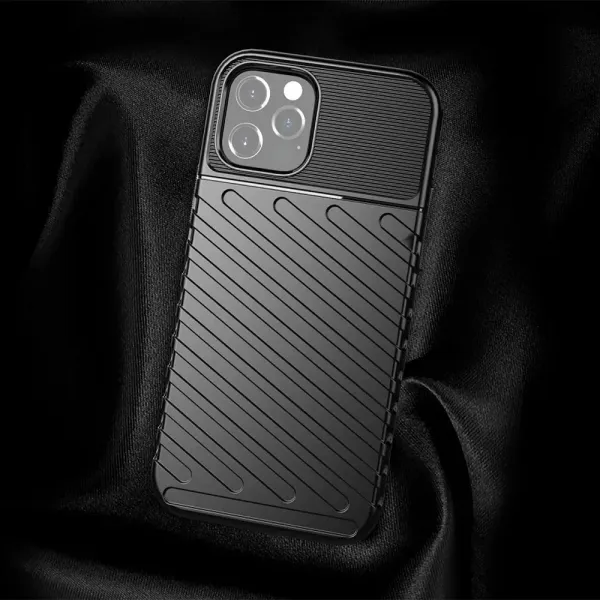 OEM Thunder kryt pre Apple iPhone 16 Pro, Čierny
