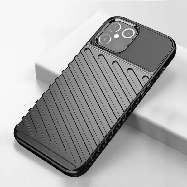 OEM Thunder kryt pre Apple iPhone 16 Pro, Čierny