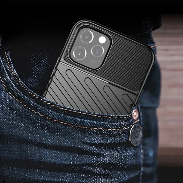 OEM Thunder kryt pre Apple iPhone 16 Pro, Čierny