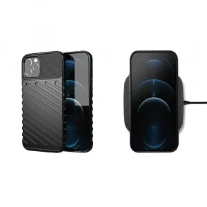 OEM Thunder kryt pre Apple iPhone 16 Pro, Čierny