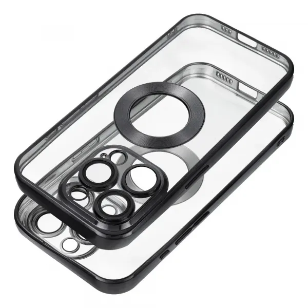 OEM Glam kryt pre Apple iPhone 16, Čierny
