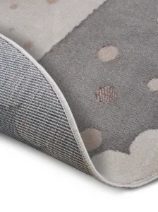 Hanse Home Collection koberce Detský koberček Adventures 105969 Cream Grey - 140x140 (priemer) kruh cm