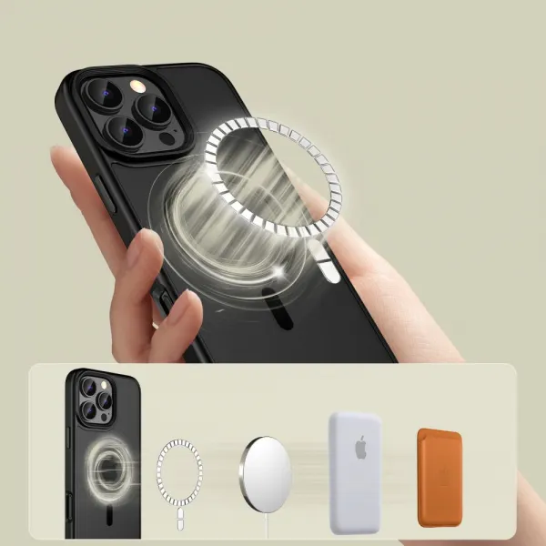 TECH-PROTECT MAGMAT Kryt s MagSafe  pre iPhone 16 pro, Čierny