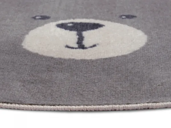Hanse Home Collection koberce Detský koberček Adventures 105964 Cream Grey - 100x100 (priemer) kruh cm