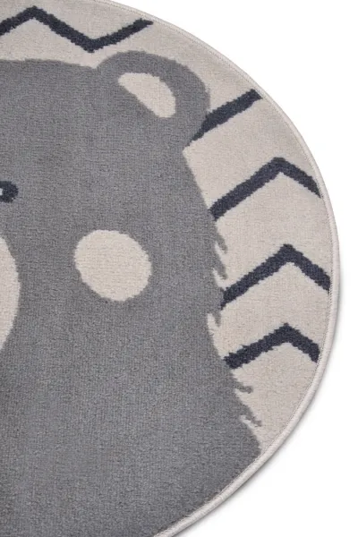 Hanse Home Collection koberce Detský koberček Adventures 105964 Cream Grey - 100x100 (priemer) kruh cm