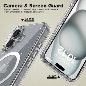 Tech-Protect Flexair Hybrid MagSafe kryt na iPhone 16, glitter