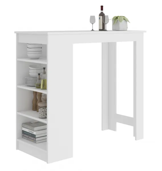Ak furniture Barový stôl Ruto biely