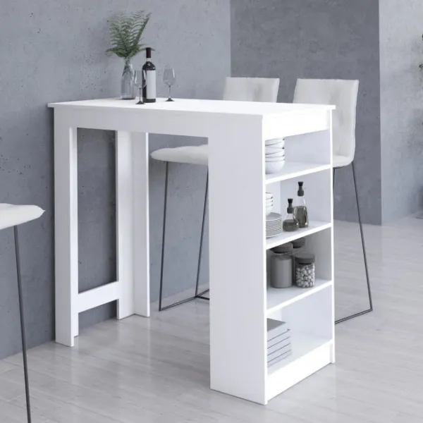 Ak furniture Barový stôl Ruto biely
