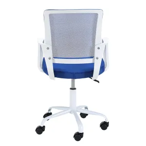 Ak furniture Detská otočná stolička FAUN modrá