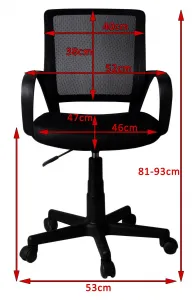 Ak furniture Detská otočná stolička FAUN modrá