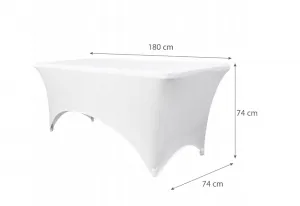 DomTextilu Bielyobrusnacateringovýstôlsrozmerom180cm 61057 Biela