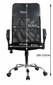 Ak furniture Kancelářská židle FULL na kolečkách červená/černá
