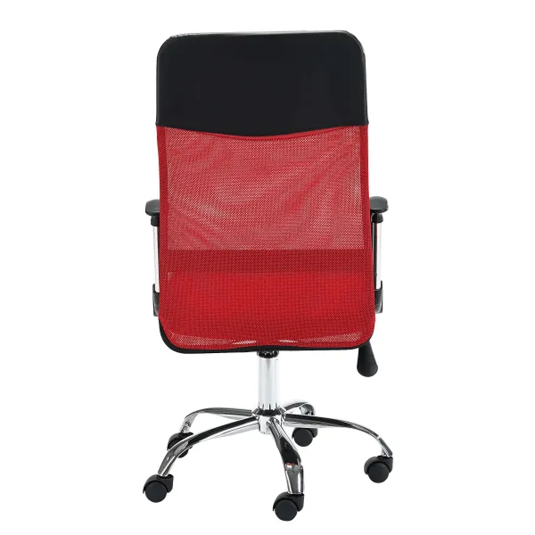 Ak furniture Kancelářská židle FULL na kolečkách červená/černá