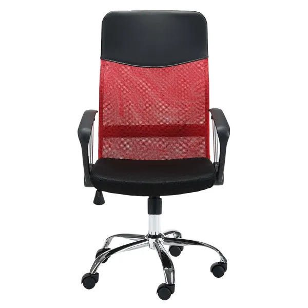 Ak furniture Kancelářská židle FULL na kolečkách červená/černá