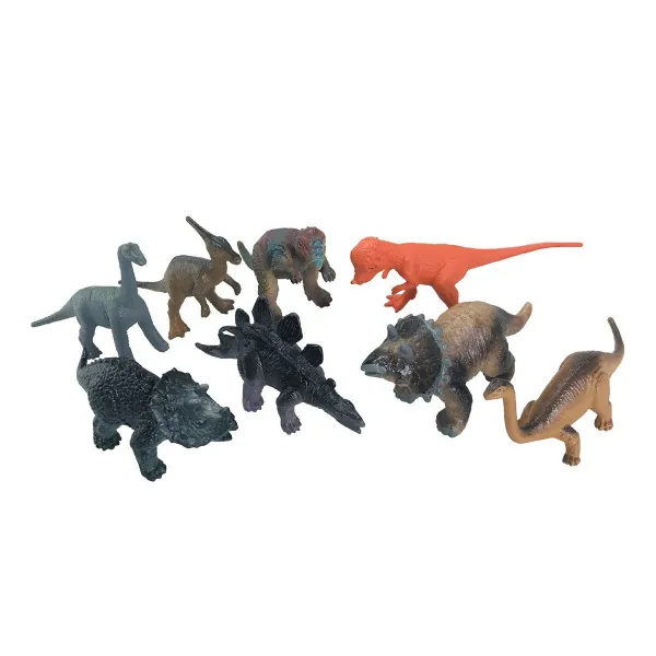 MADE - Zvieratká v tube - dinosaury, 6 - 11 cm, mobilné aplikácie pre zobrazenie zvieratiek, 8 ks