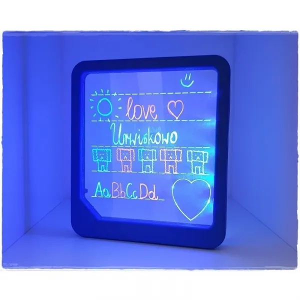 MADE - Tabuľka LED, svietiaca, na batérie, 24 x 19 x 3 cm