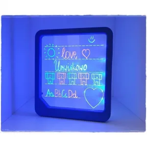 MADE - Tabuľka LED, svietiaca, na batérie, 24 x 19 x 3 cm
