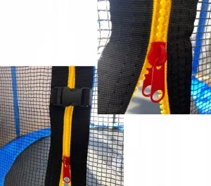 DomTextilu Trampolínapredeti366cm+ochrannásieť+schodíky12FT 312cm modrá
