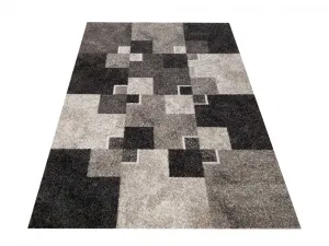 ModernýbéžovýkoberecsmotívomštvorcovŠírka:60cm|Dĺžka:100cm45274_91764