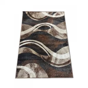 OriginálnykoberecsabstraktnýmvzoromvhnedejfarbeŠírka:80cm|Dĺžka:150cm46194_98780