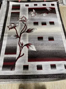 ModernýkoberecdoobývačkysmotívomkvetovŠírka:80cm|Dĺžka:150cm46930_99523