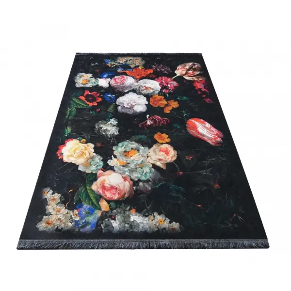 ProtišmykovýkoberecsočarujúcimkvetinovýmmotívomŠírka:80cm|Dĺžka:150cm46945_99593