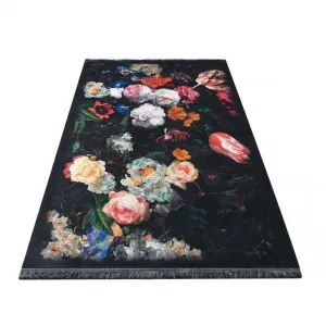 ProtišmykovýkoberecsočarujúcimkvetinovýmmotívomŠírka:80cm|Dĺžka:150cm46945_99593