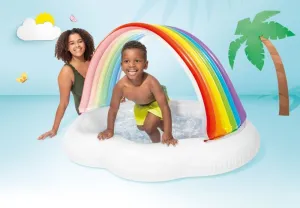 INTEX -  57141 detský nafukovací bazén Dúha 142cm