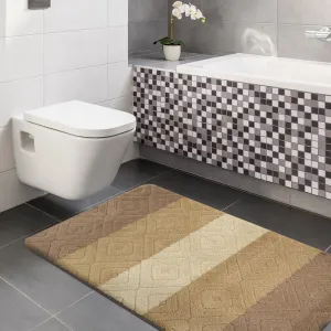 Setkúpeľňovýchkoberčekovvbéžovejfarbesovzorom50cmx80cmbéžová48847_123408