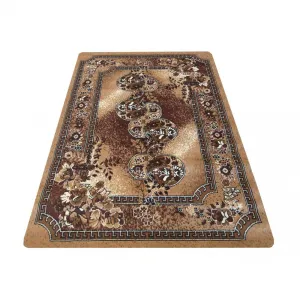 Domtextilu Hnedý koberec do obývačky vo vintage štýle Šírka: 80 cm | Dĺžka: 150 cm 28682_20434