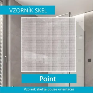 MEREO - Sprchovací set: LIMA, štvrťkruh, 100 cm, chróm  ALU, sklo Point, vanička z liatého mramoru CK608B62KM