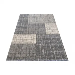 Domtextilu Univerzálny moderný koberec sivej farby Šírka: 80 cm | Dĺžka: 150 cm 30873_26251