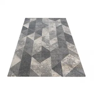 Domtextilu Sivý koberec s moderným vzorom Šírka: 80 cm | Dĺžka: 150 cm 30875_26256