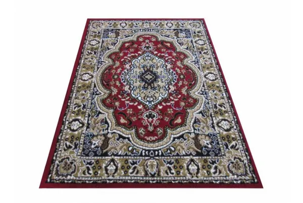 Domtextilu Červený koberec s orientálnym vzorom Šírka: 150 cm | Dĺžka: 210 cm 29307_21940